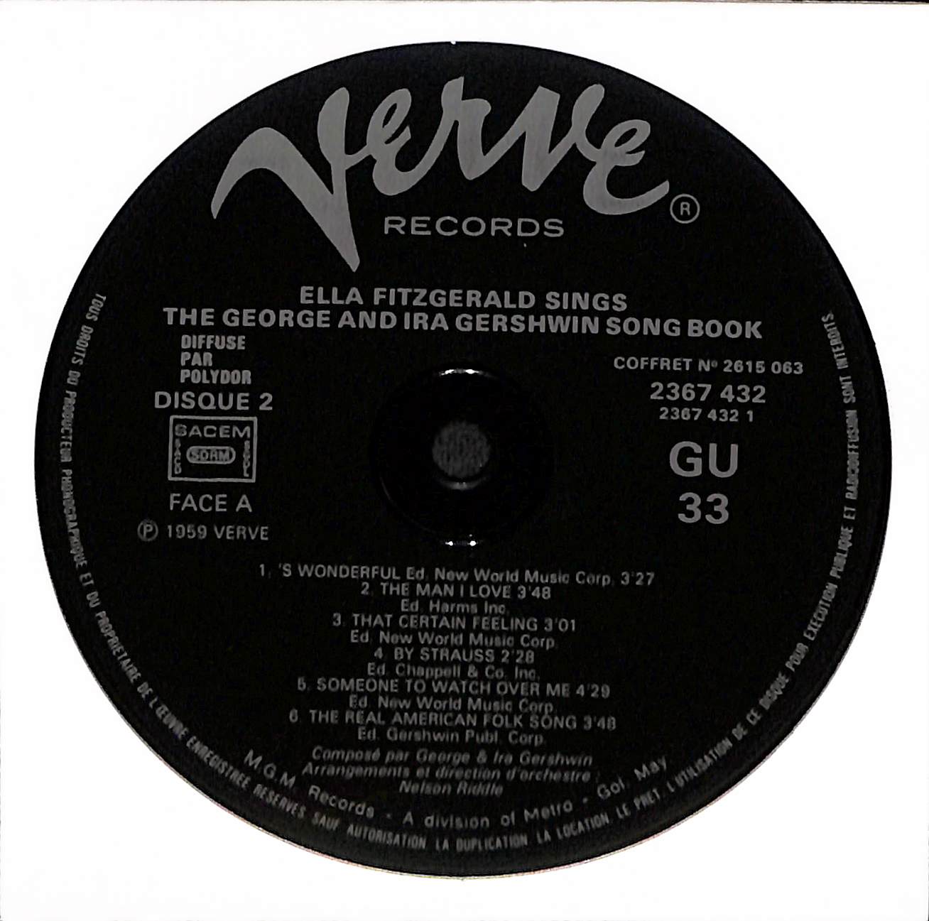 Ella Fitzgerald Sings The George And Ira Gershwin Song Book