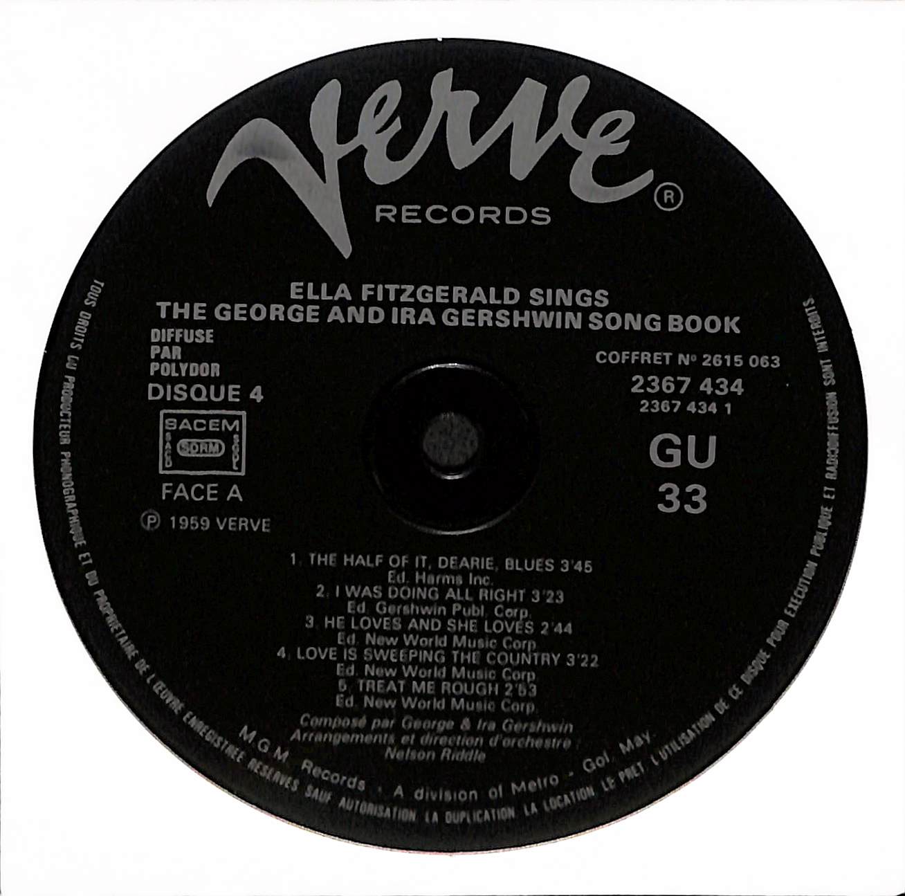 Ella Fitzgerald Sings The George And Ira Gershwin Song Book
