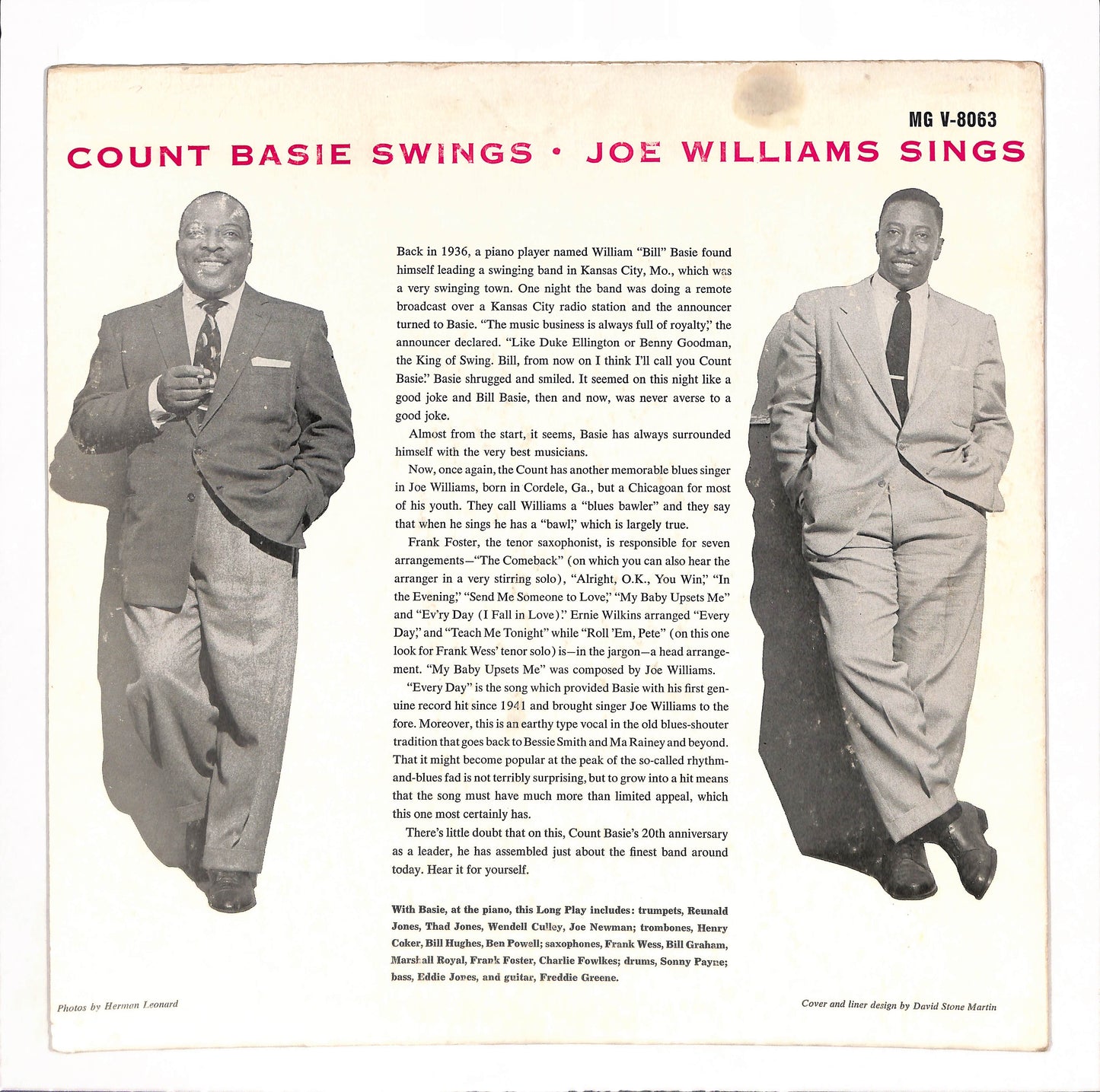Count Basie Swings Joe Williams Sings
