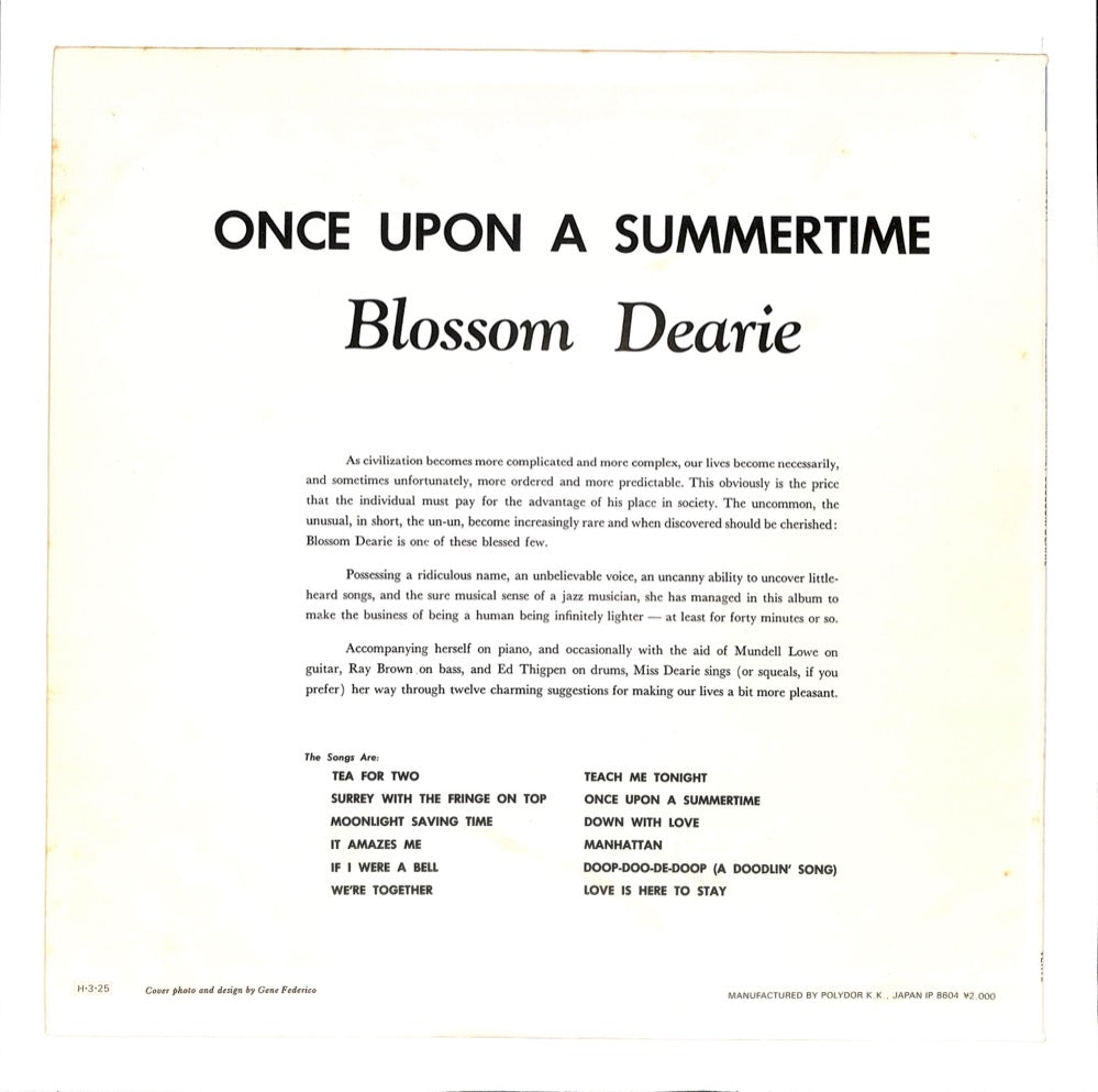 Once Upon A Summertime