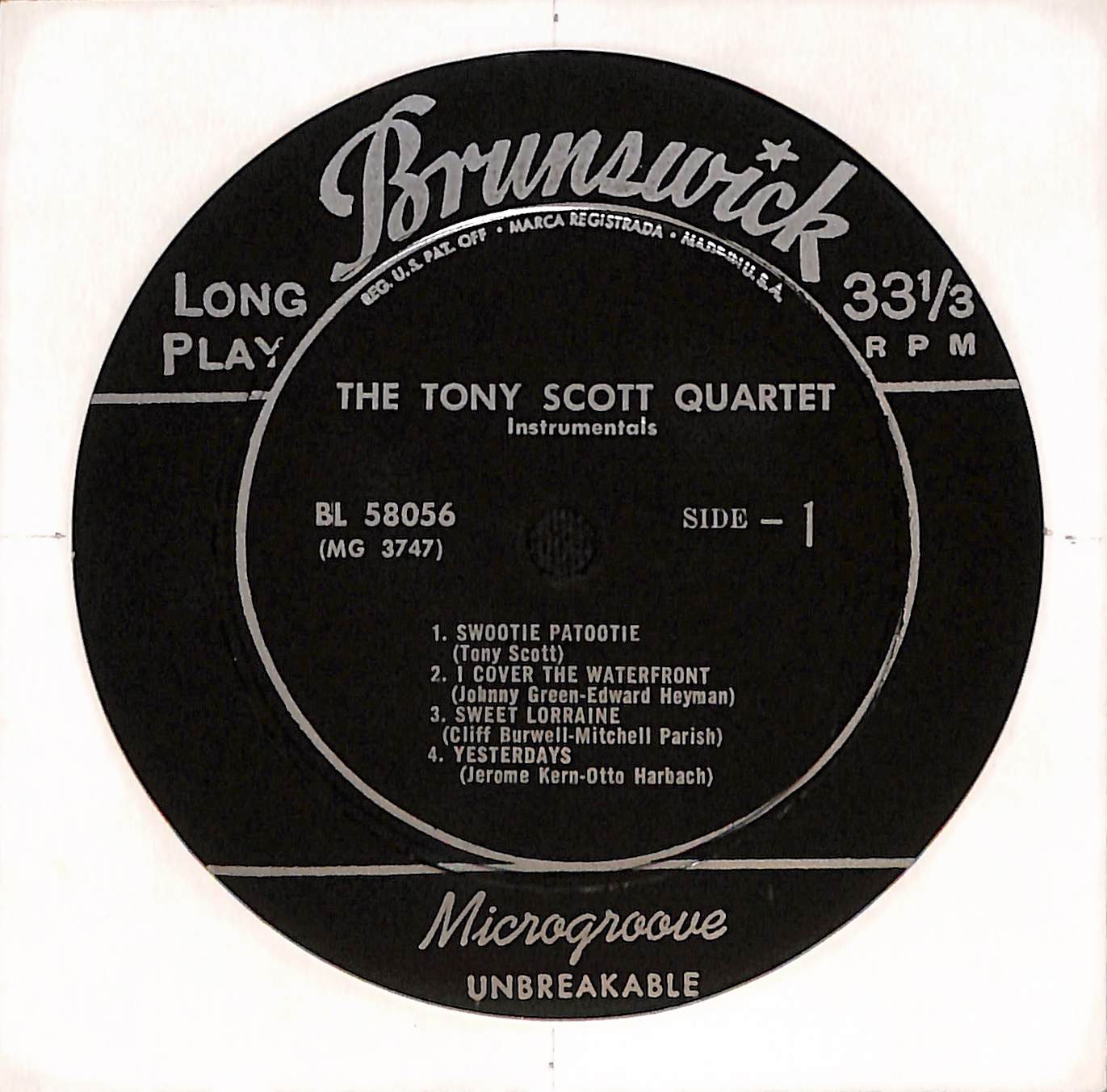 Tony Scott Quartet
