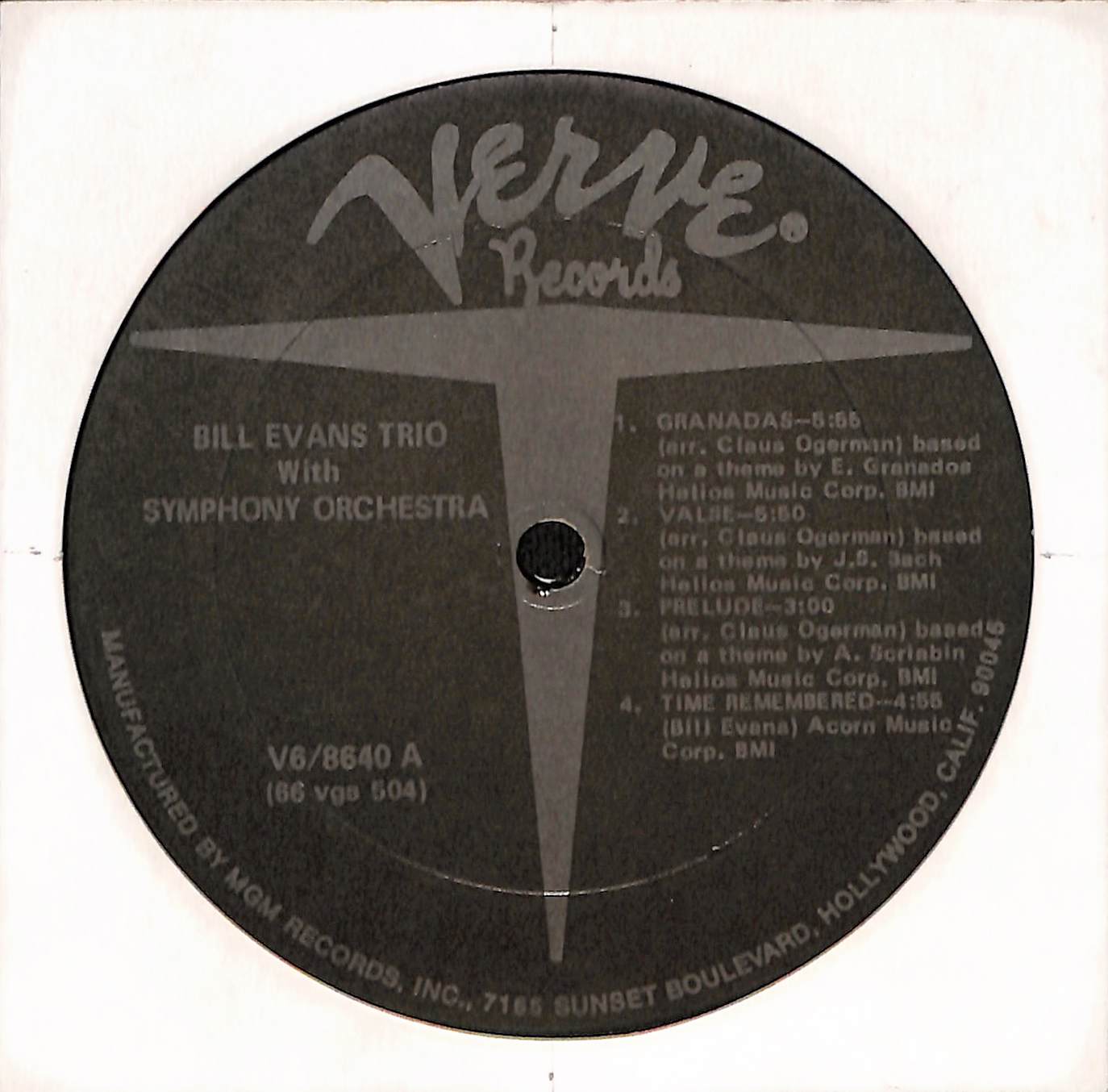 Bill Evans Trio With Symphony Orchestra