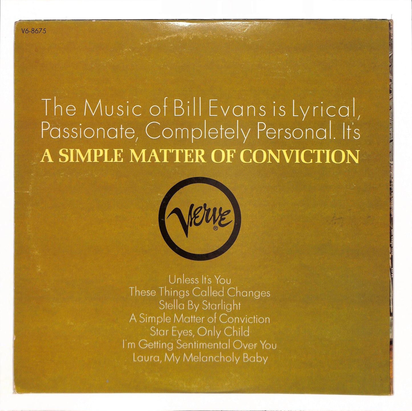 A Simple Matter Of Conviction