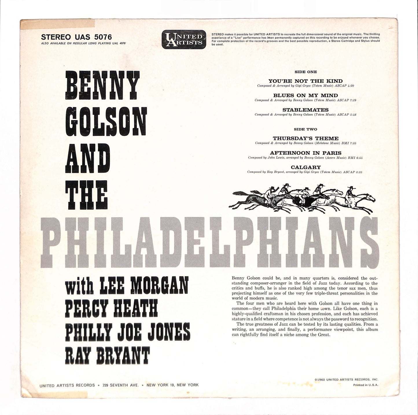 Benny Golson And The Philadelphians