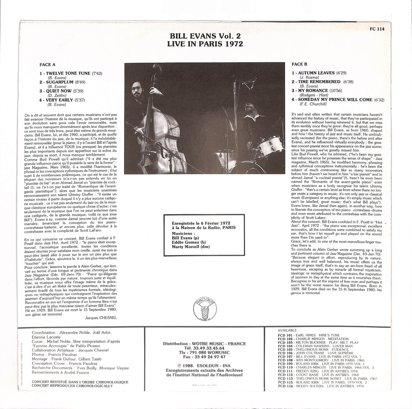 Live In Paris 1972 Vol. 2
