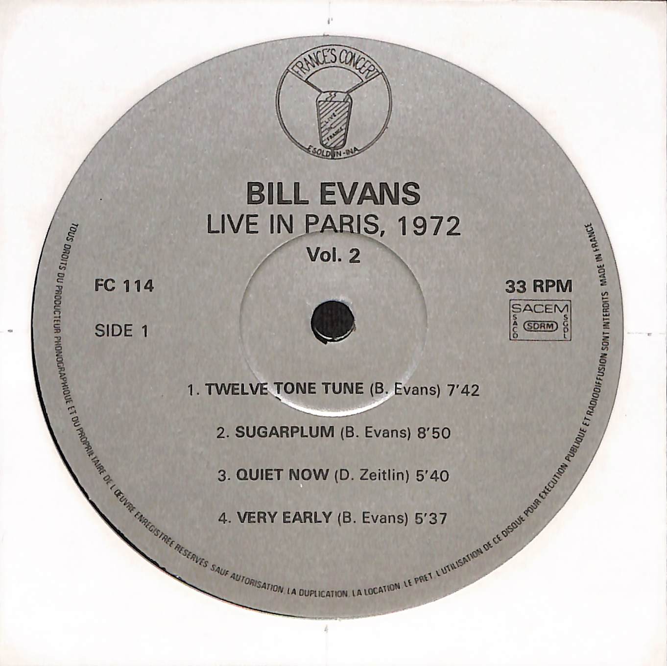 Live In Paris 1972 Vol. 2