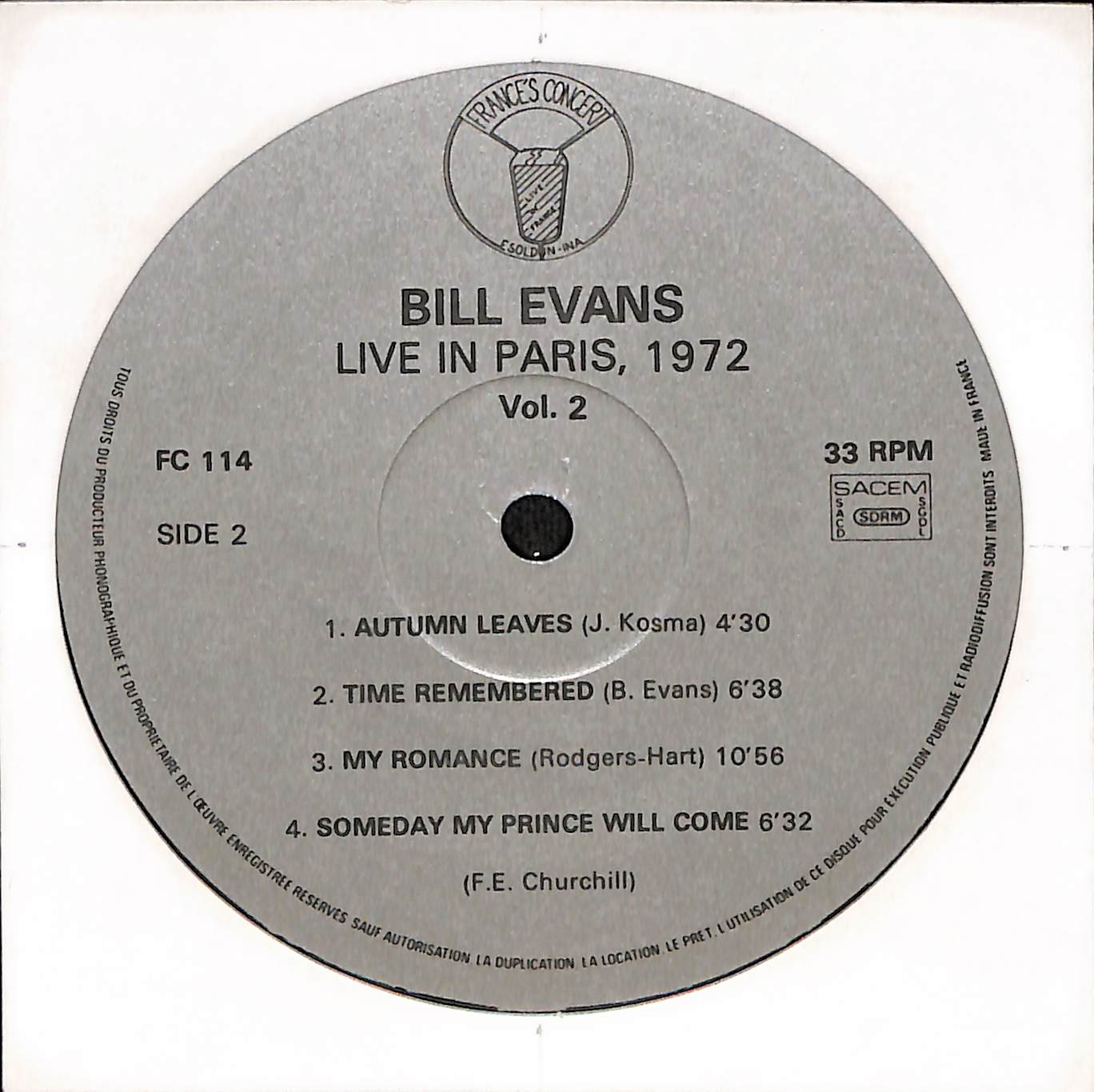 Live In Paris 1972 Vol. 2