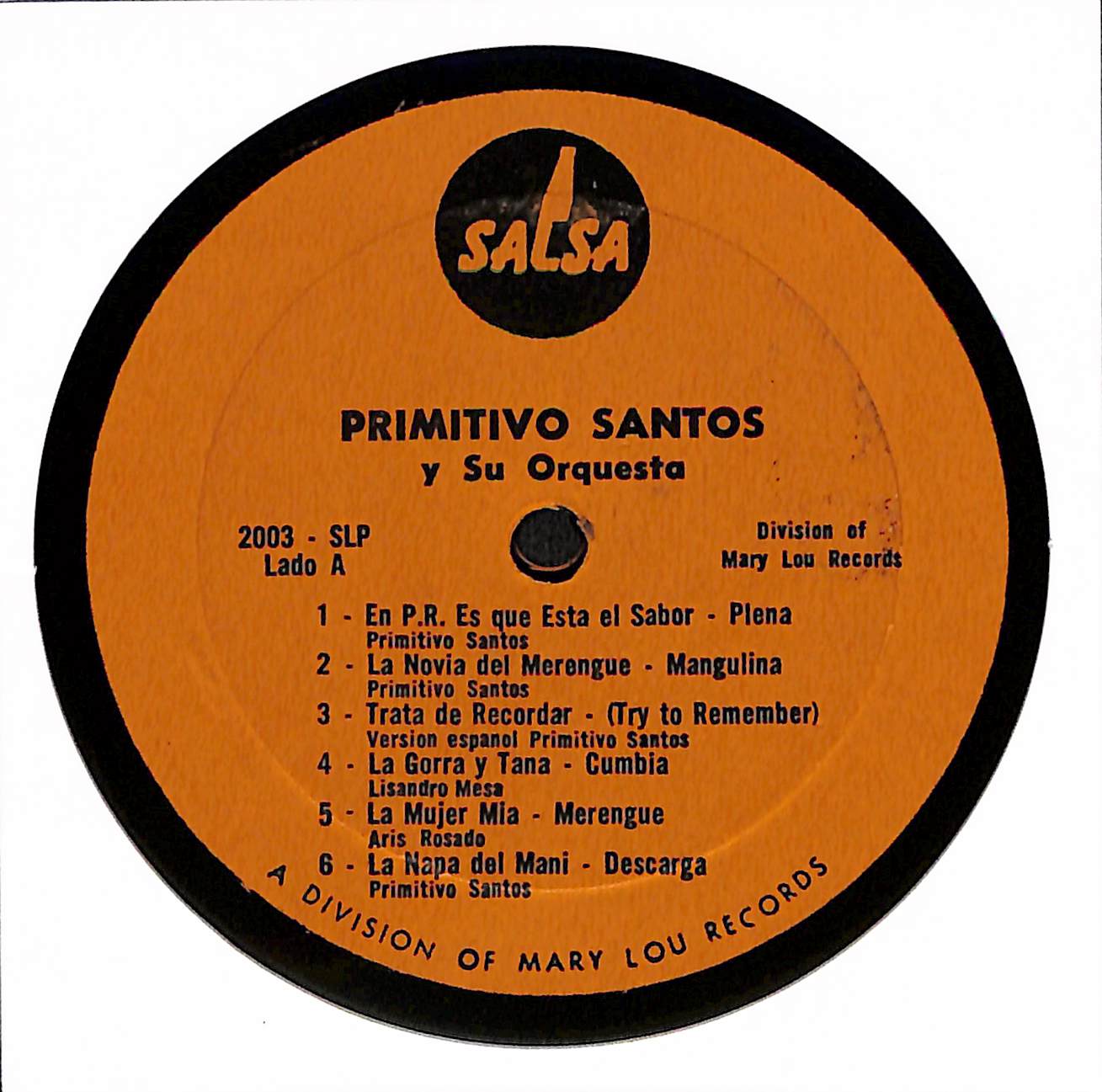 Primitivo Santos Y Su Orquesta