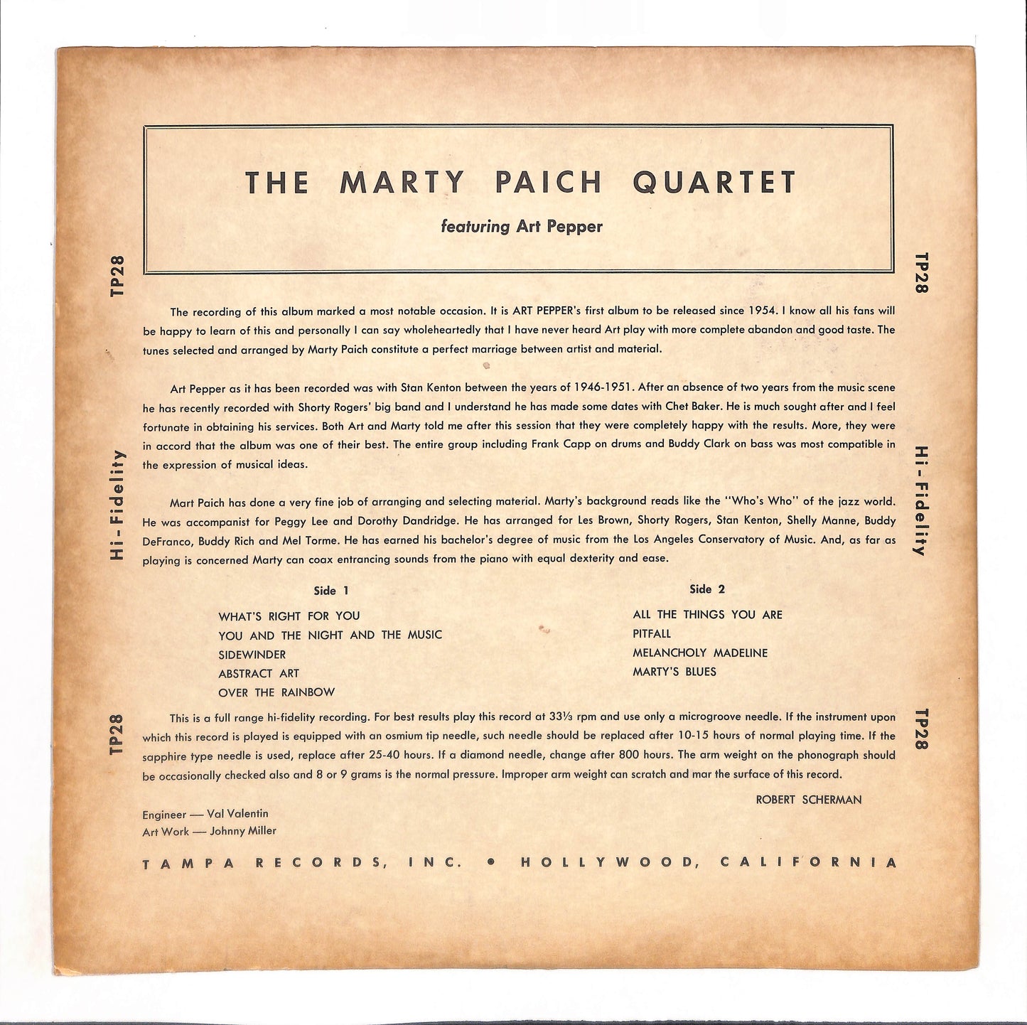 Marty Paich Quartet