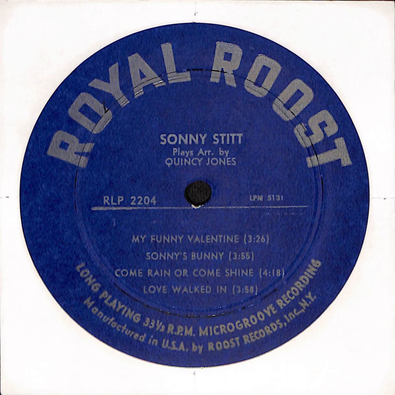 Sonny Stitt Plays Arrangements From The Pen Of Quincy Jones