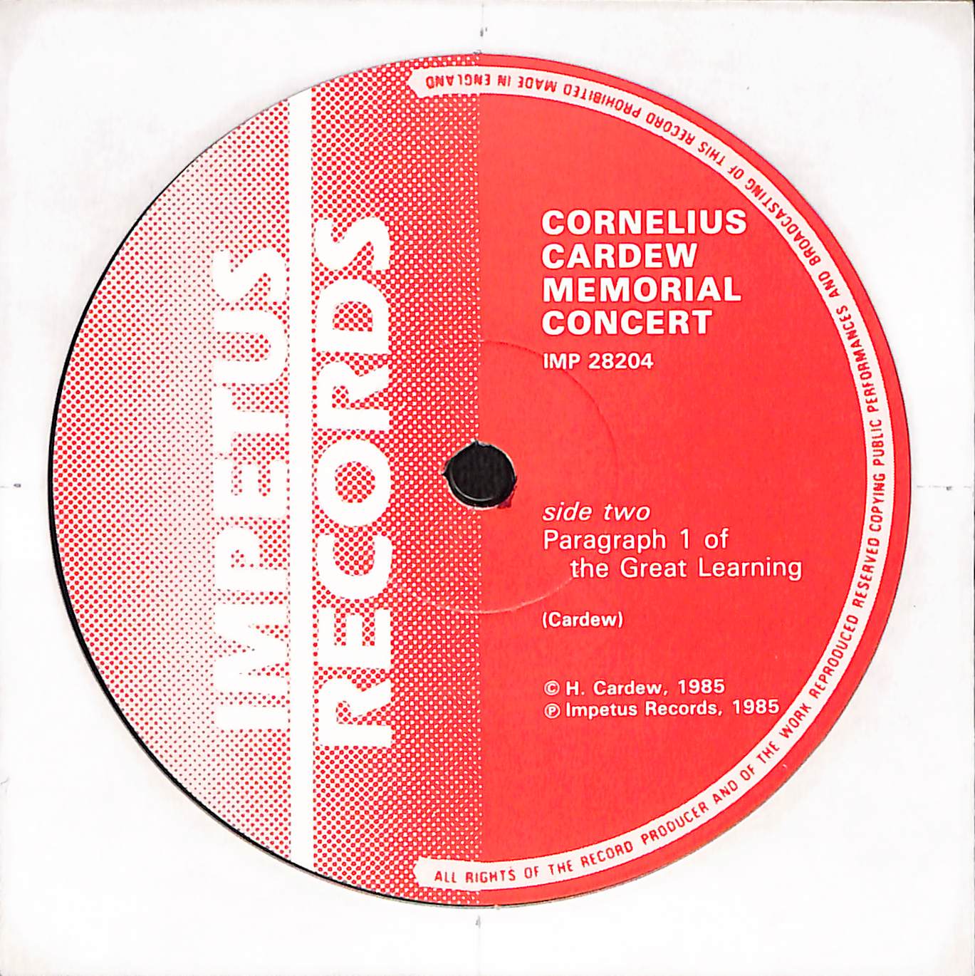 Cornelius Cardew Memorial Concert