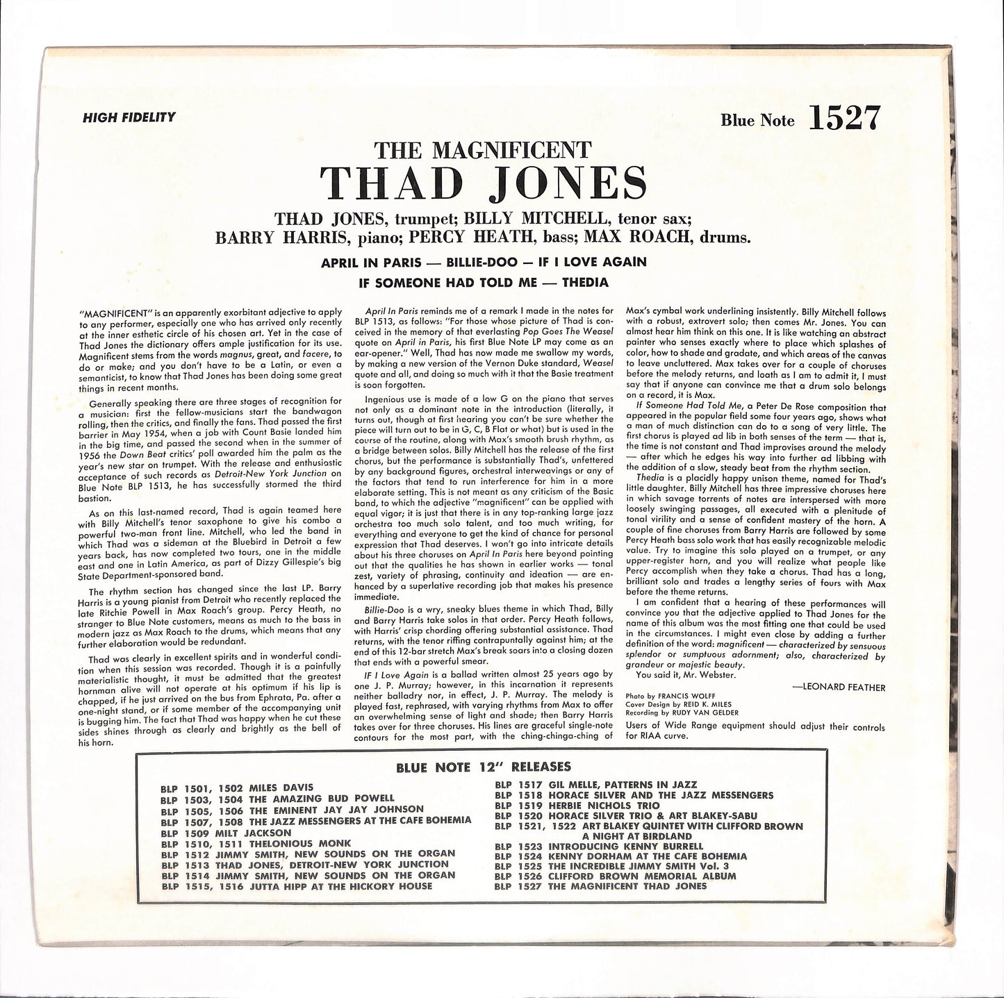 The Magnificent Thad Jones