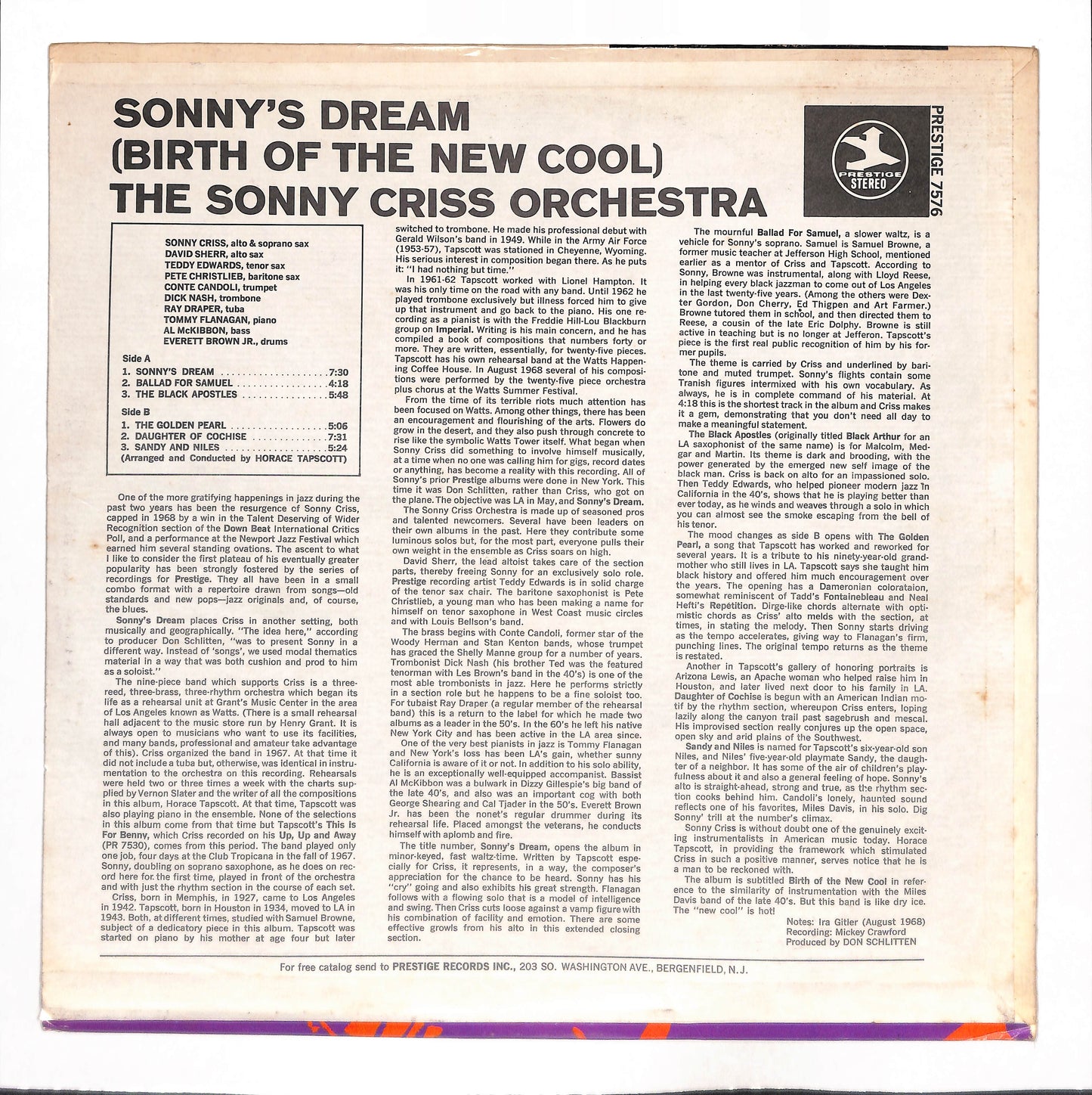 Sonny's Dream (Birth Of The New Cool)