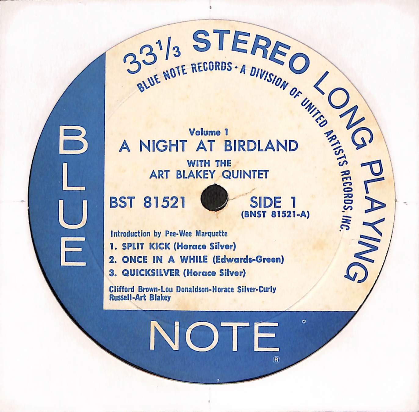 A Night At Birdland, Volume 1