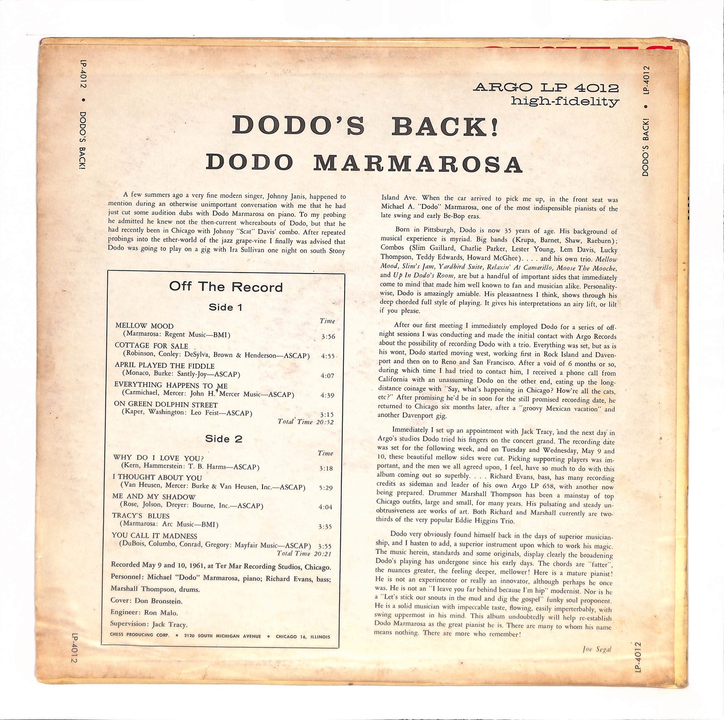 Dodo's Back