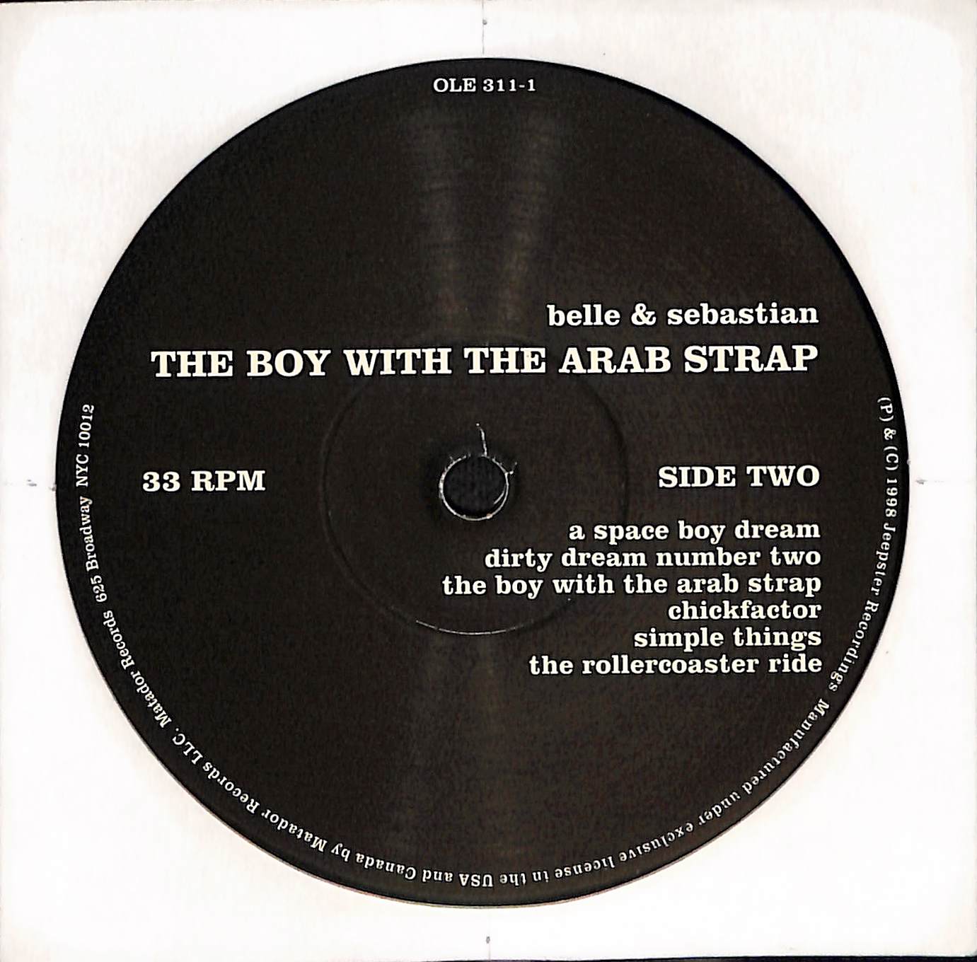 The Boy With The Arab Strap