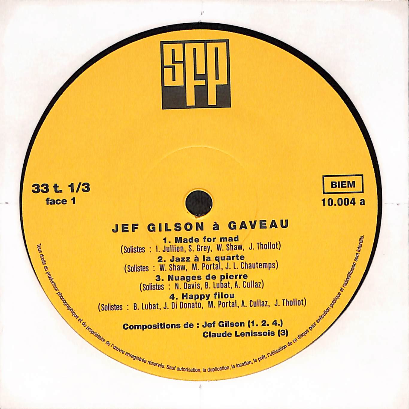 Jef Gilson A Gaveau