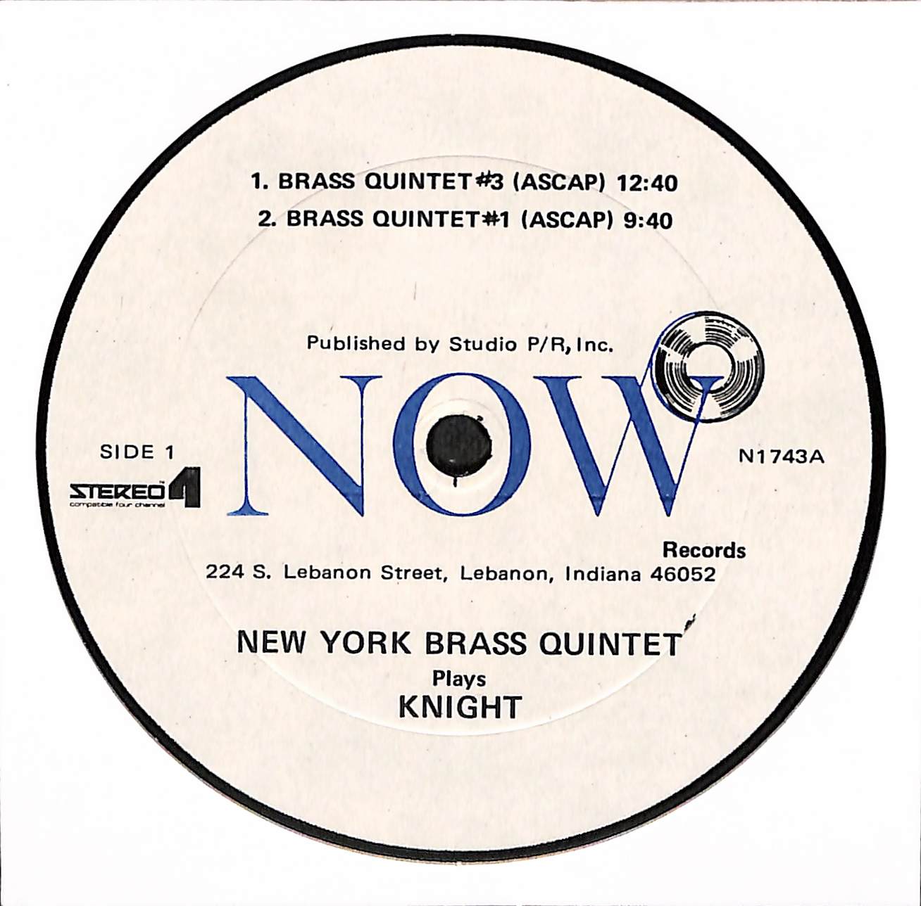 New York Brass Quintet Plays Morris Knight