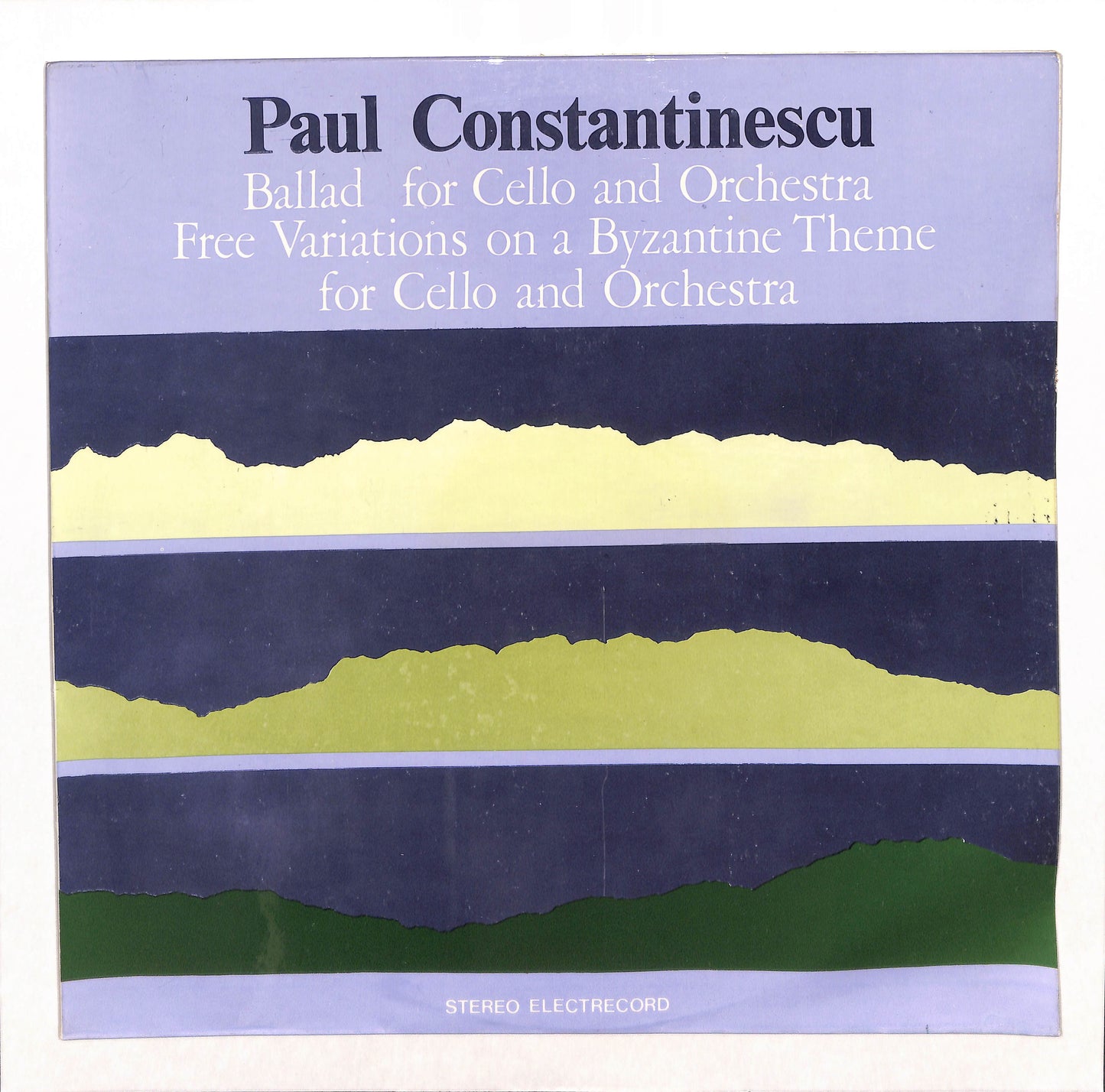 Ballad For Cello And Orchestra / Free Variations On A Byzantine Theme For Cello And Orchestra