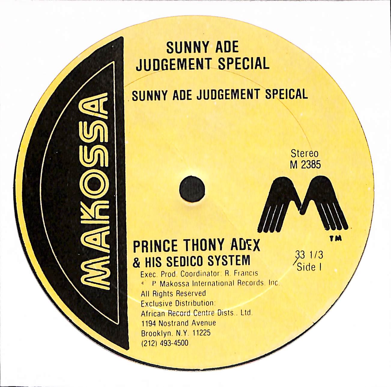 Sunny Ade Judgement Special