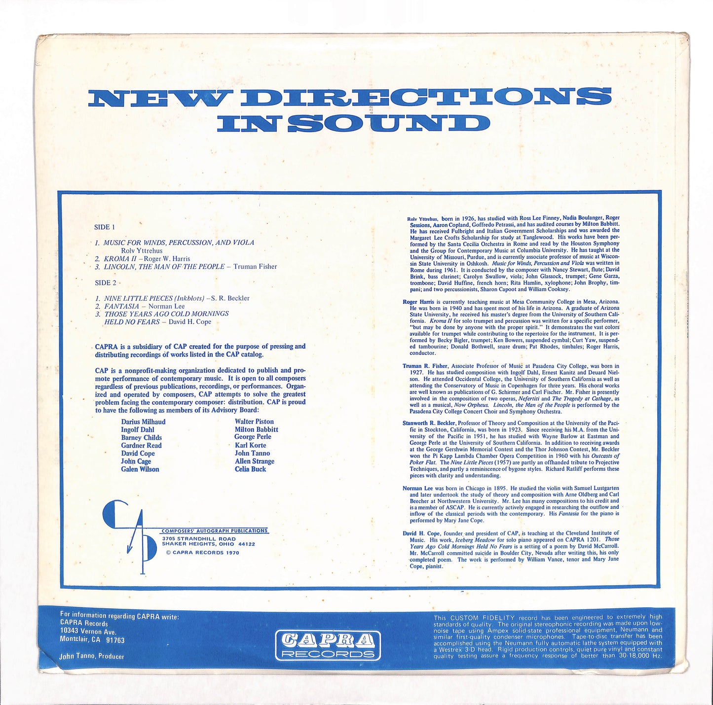 New Directions In Sound