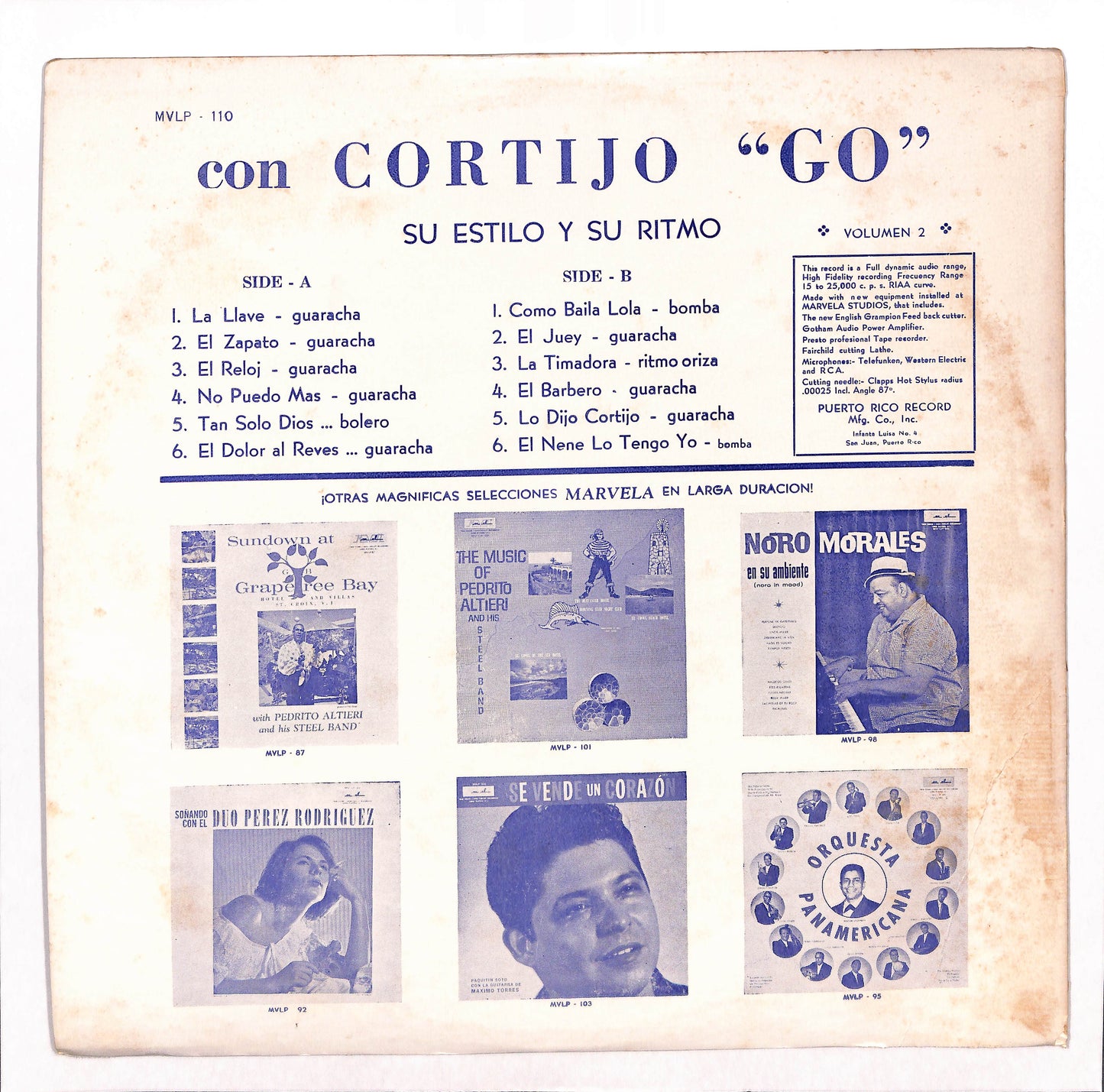 Con Cortijo - Su Estilo Y Ritmo "Go" Vol. 2