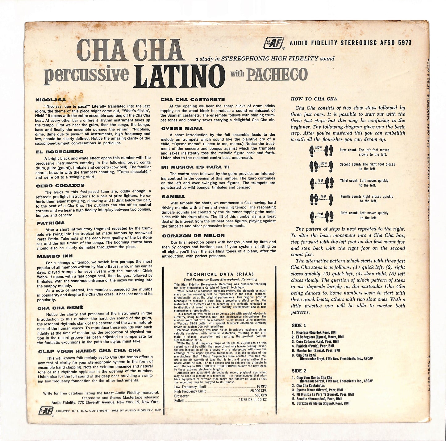 Percussive Cha Cha Latino With Pacheco