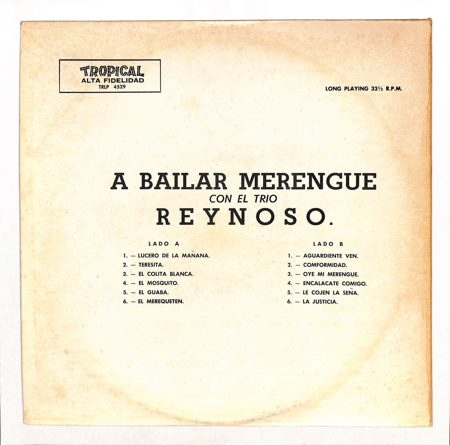 A Bailar Merengue Con El Trio Reynoso