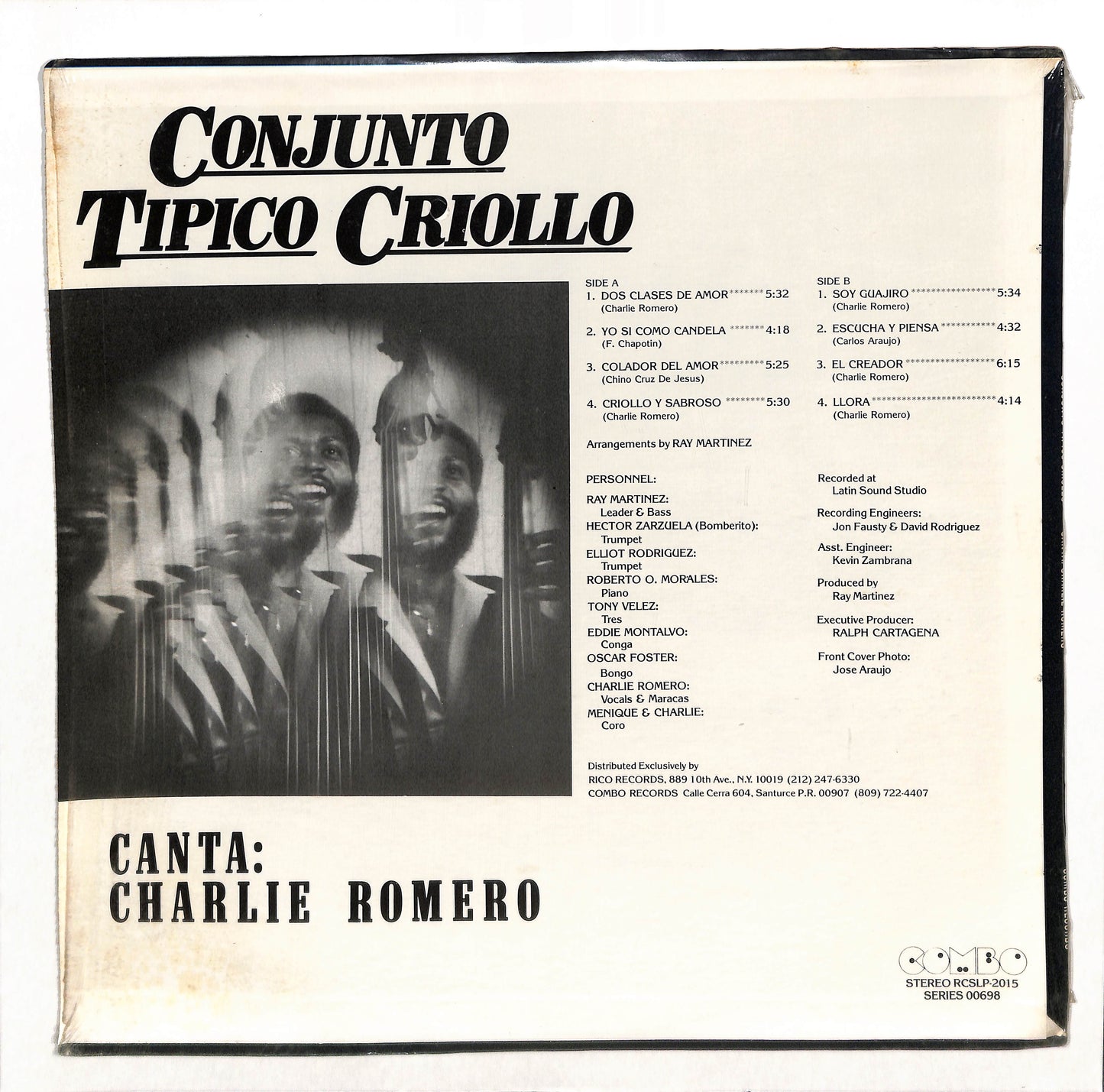 Conjunto Tipico Criollo, Canta: Charlie Romero