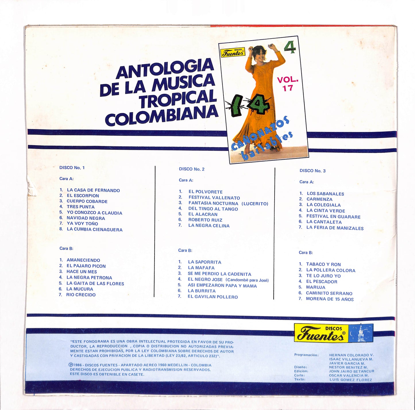 Antologia De La Musica Tropical Colombiana