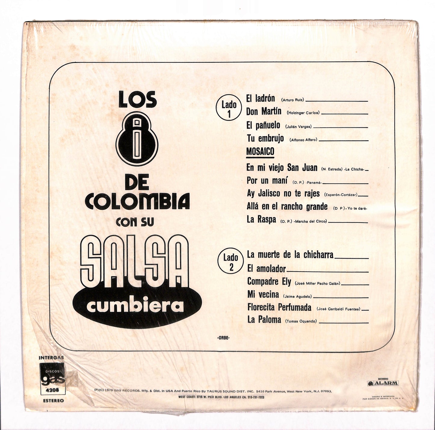 Los Ocho De Colombia Con Su Salsa Cumbiera