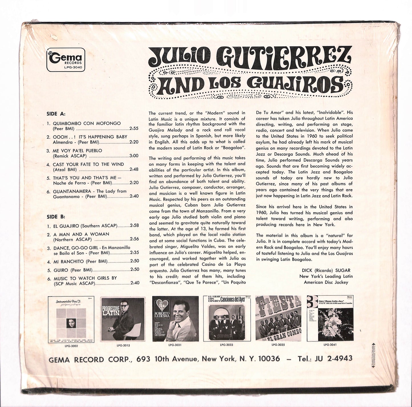 Julio Gutierrez And Los Guajiros