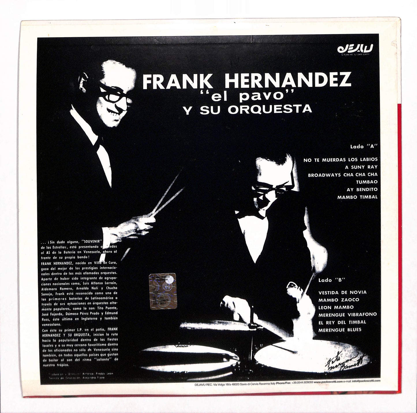 Frank  Hernandez "El Pavo"  Y Su Orquesta