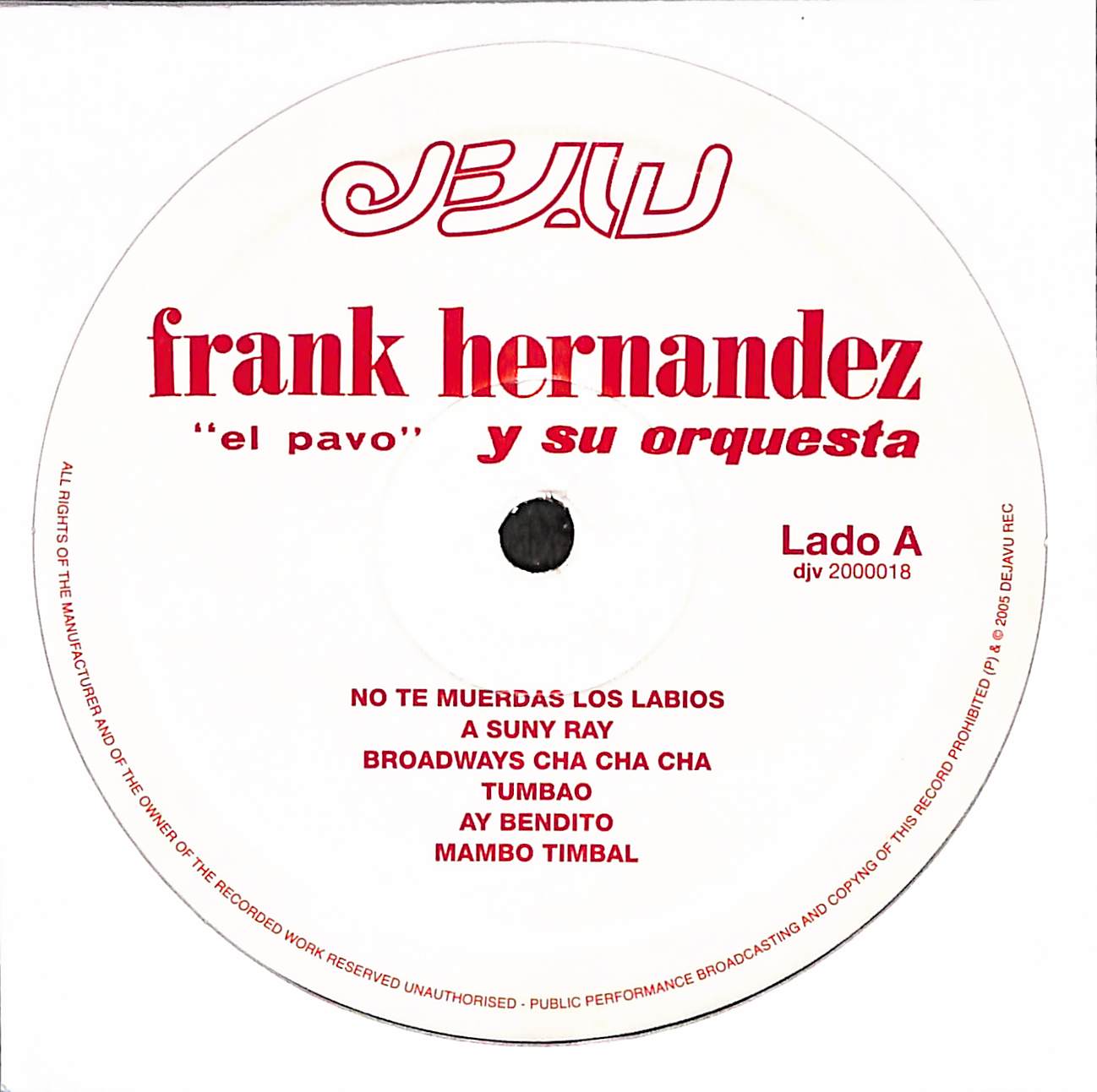 Frank  Hernandez "El Pavo"  Y Su Orquesta