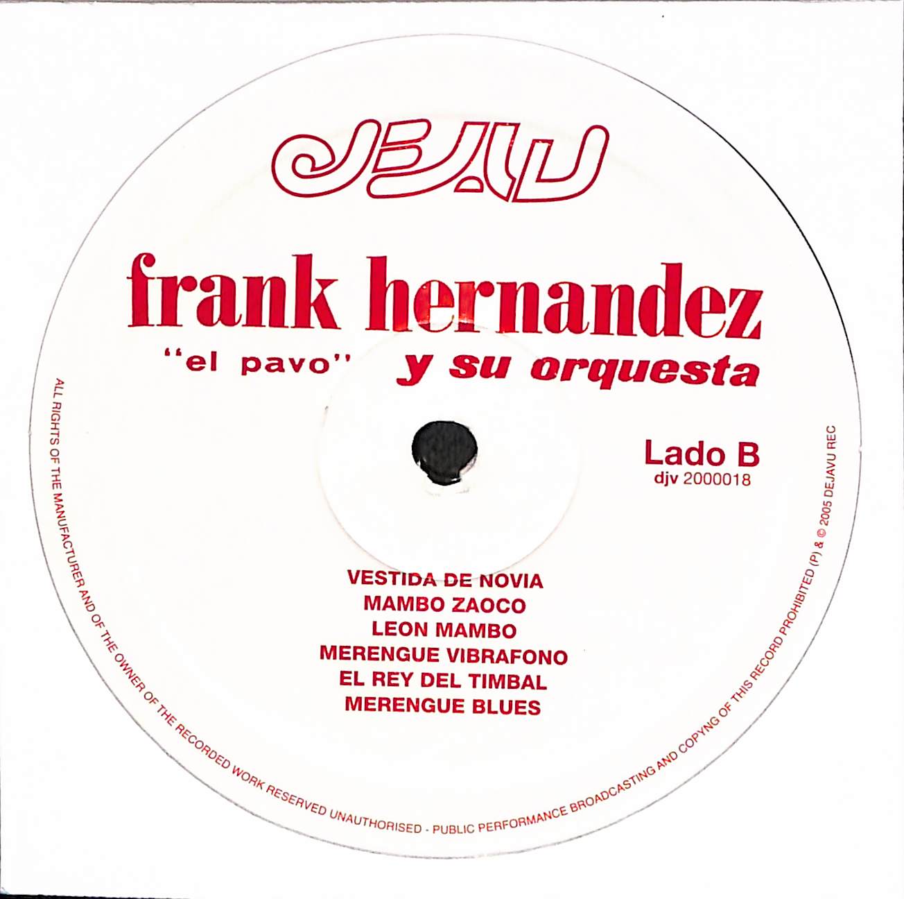 Frank  Hernandez "El Pavo"  Y Su Orquesta