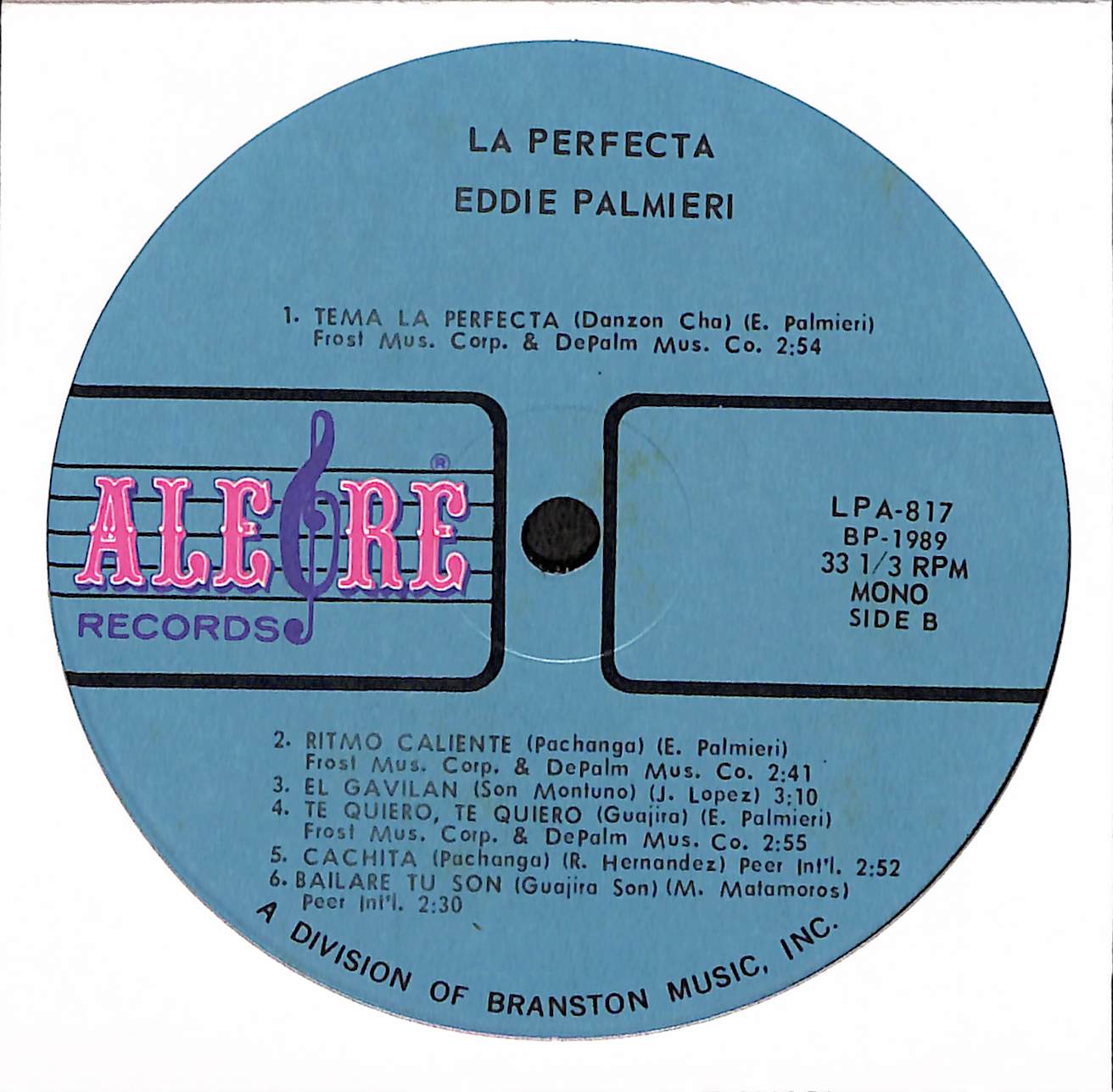 Eddie Palmieri And His Conjunto "La Perfecta"