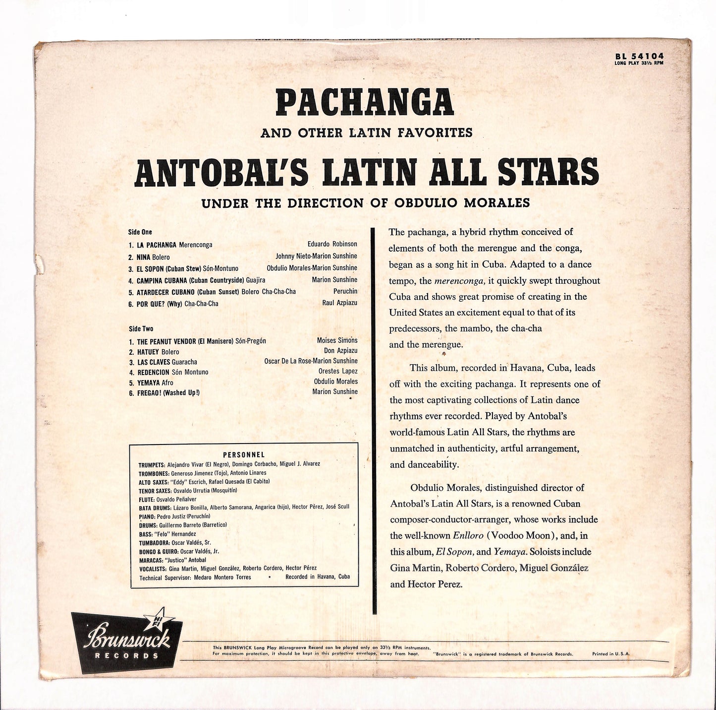 Pachanga And Other Latin Favorites