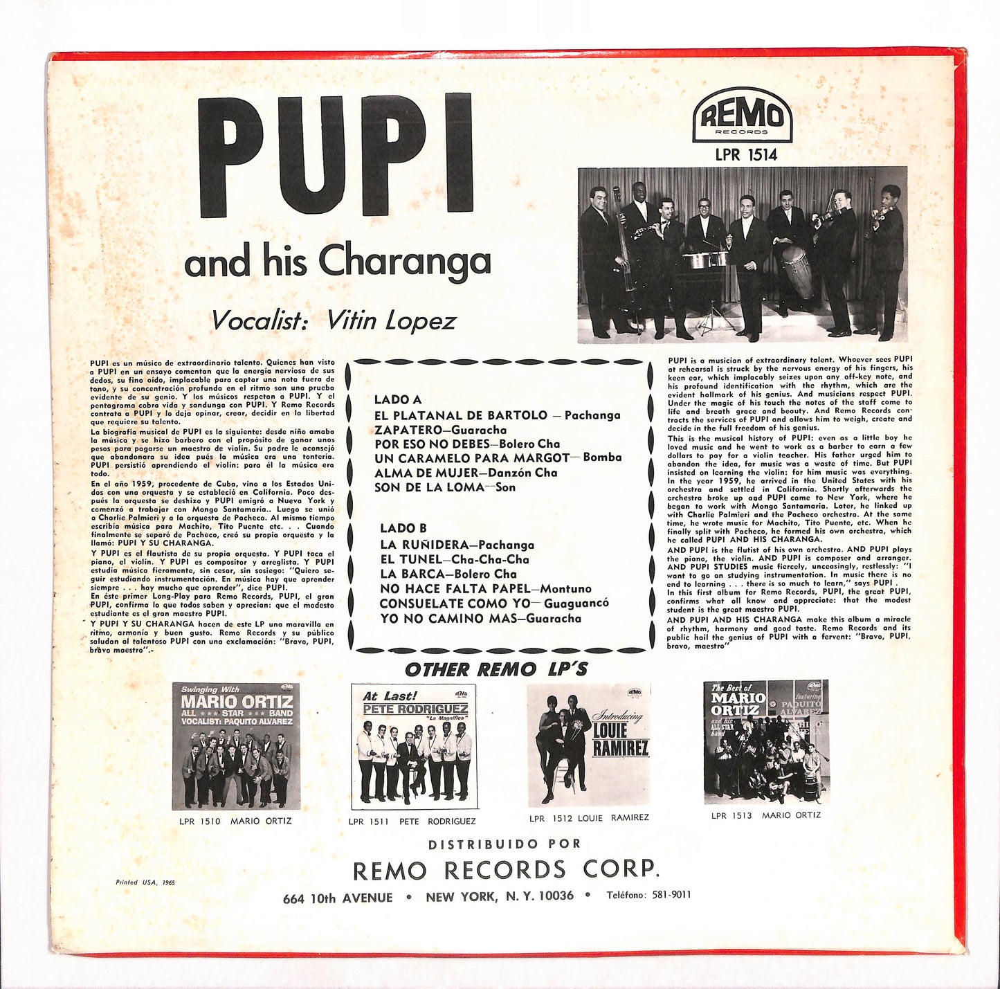 Pupi Y Su Charanga