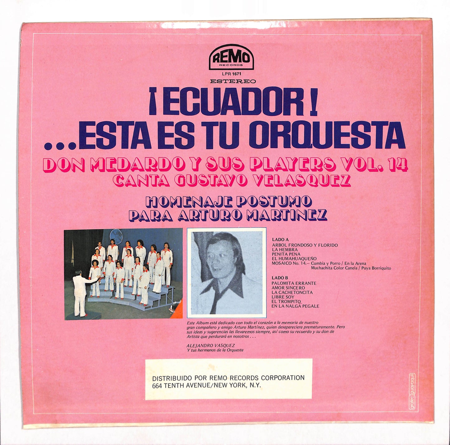 Ecuardor!..Esta Es Tu Orquesta Don Medardo Y Sus Players Vol.14