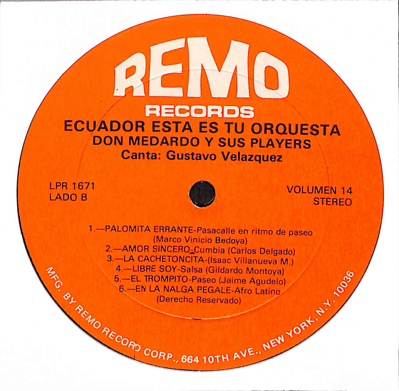 Ecuardor!..Esta Es Tu Orquesta Don Medardo Y Sus Players Vol.14