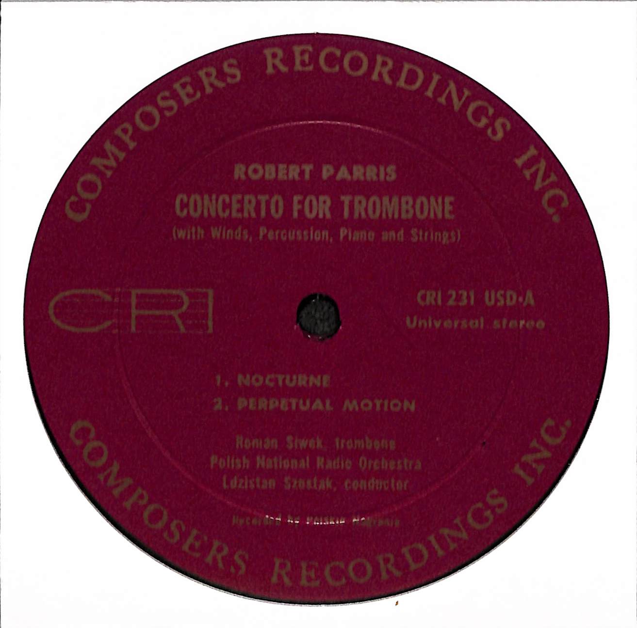 Trombone Concerto/Contra Mortem Et Tempus/Janissary Music