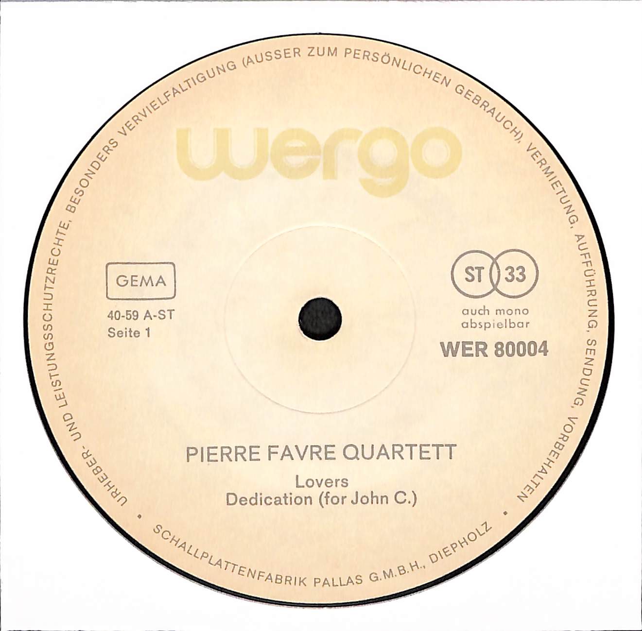 Pierre Favre Quartett
