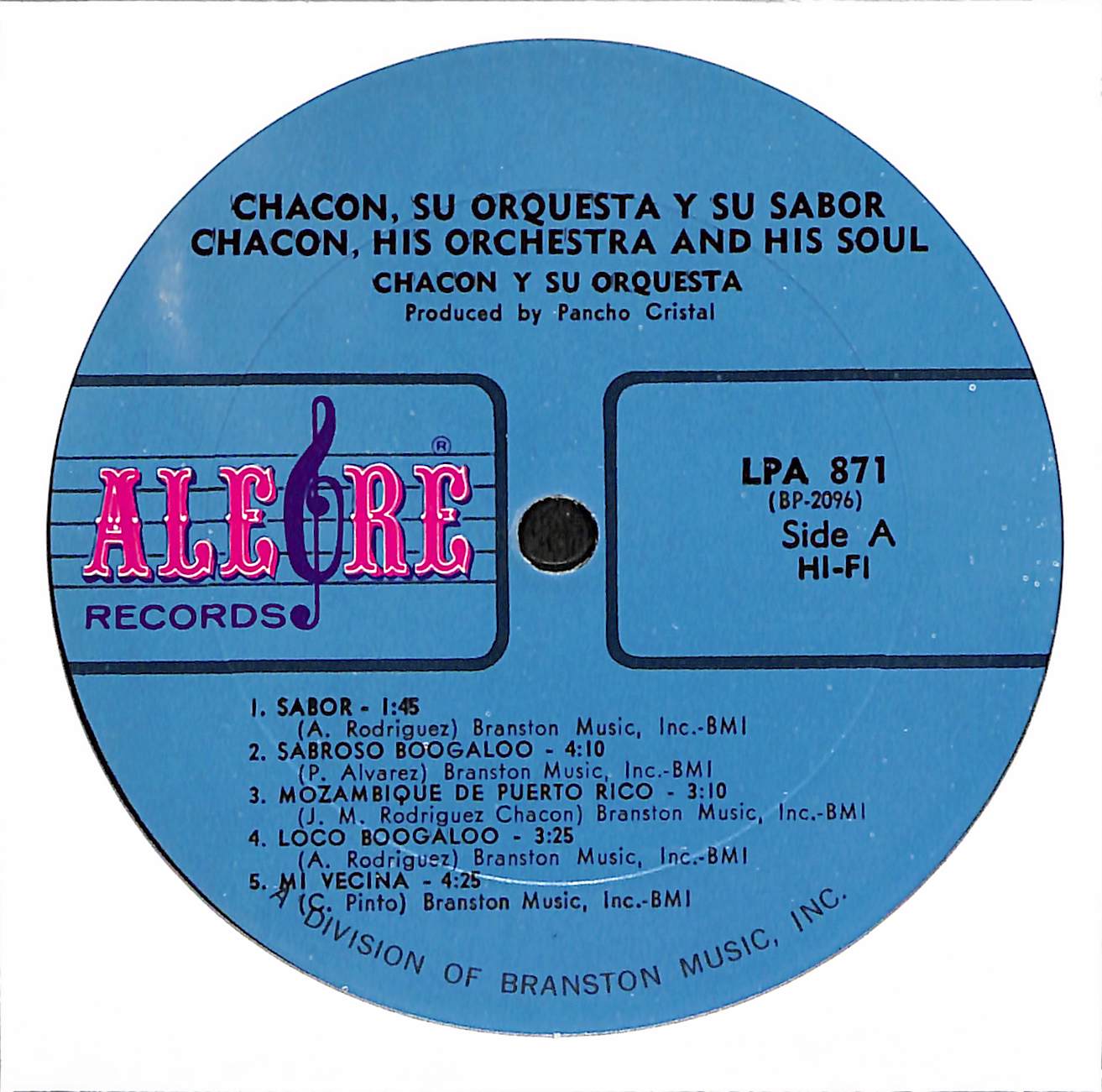 Chacon: Su Orquesta Y Su Sabor