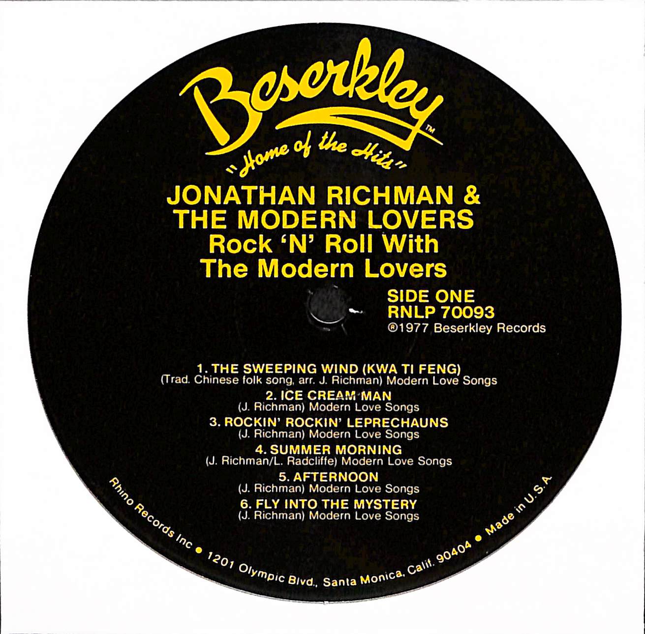 Rock 'N' Roll With The Modern Lovers