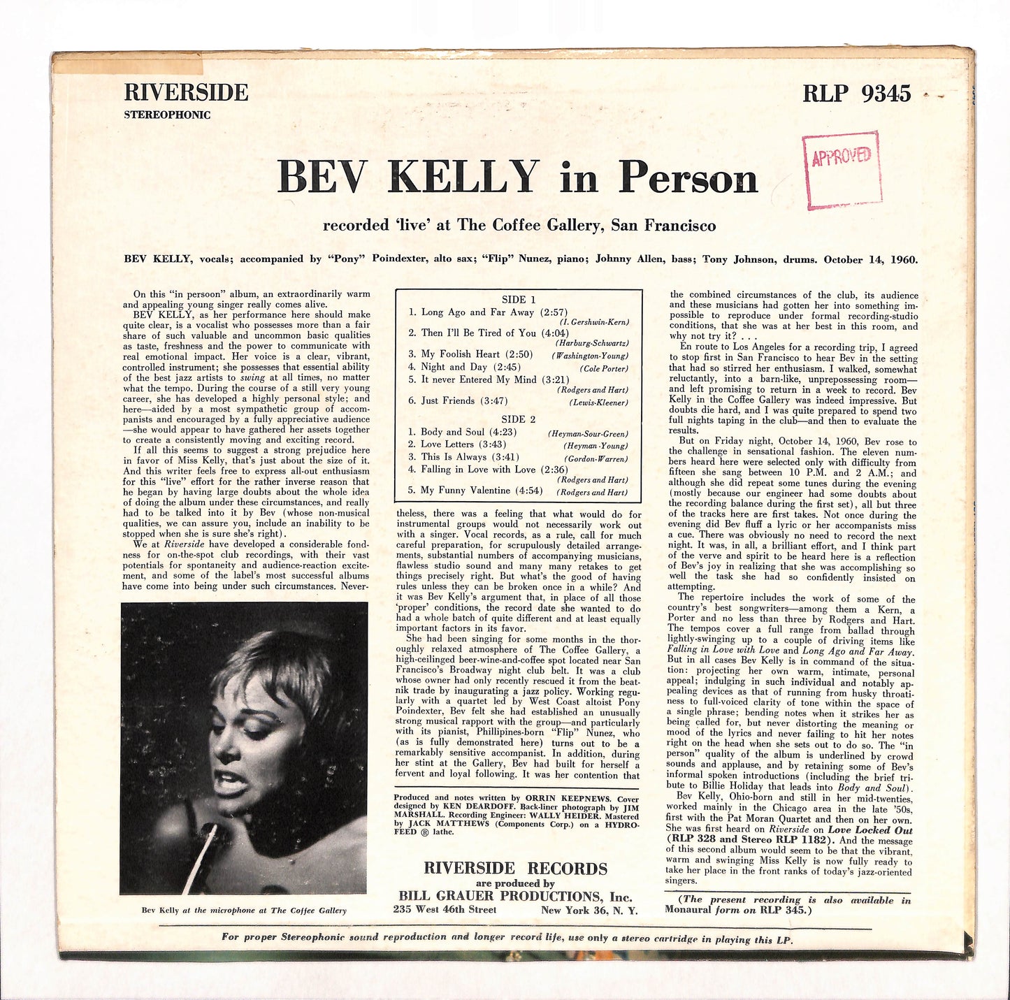 Bev Kelly In Person