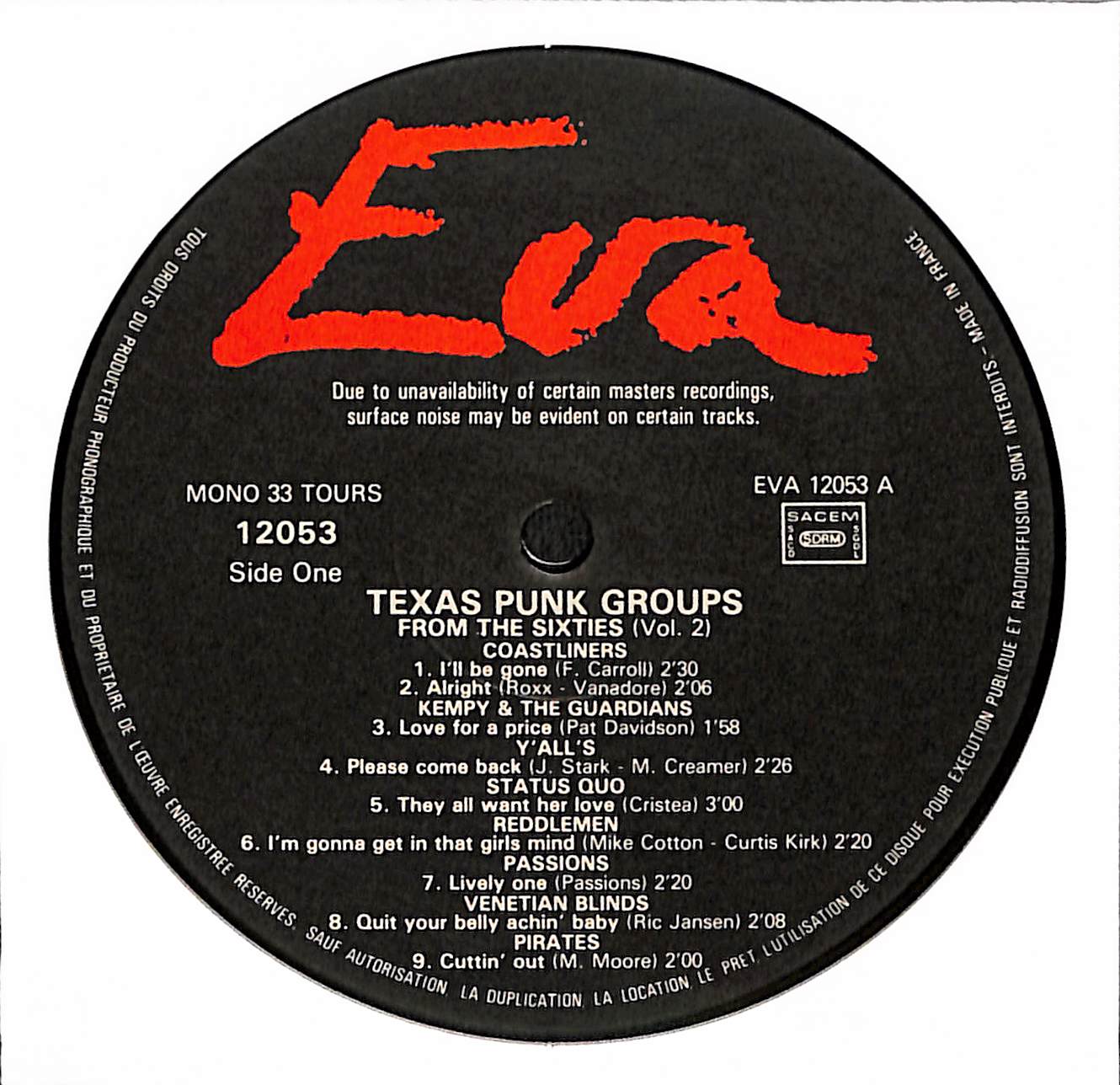 Texas Punk From The Sixties (Vol. 2)