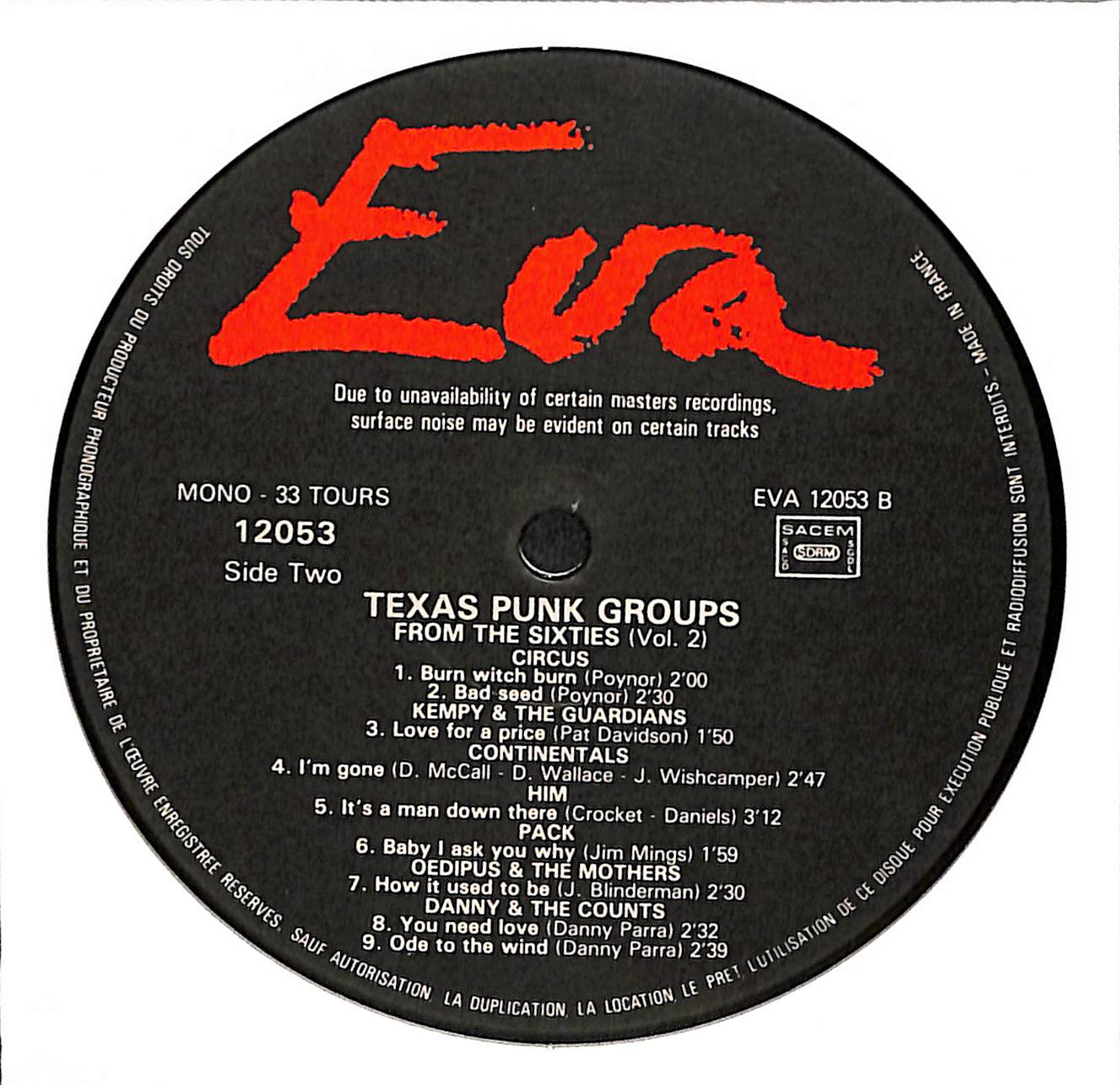 Texas Punk From The Sixties (Vol. 2)