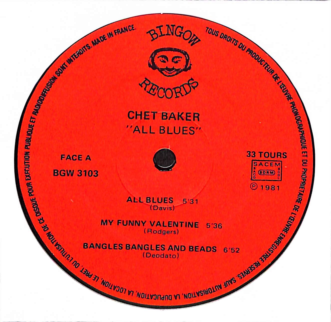 Chet Baker - All Blues