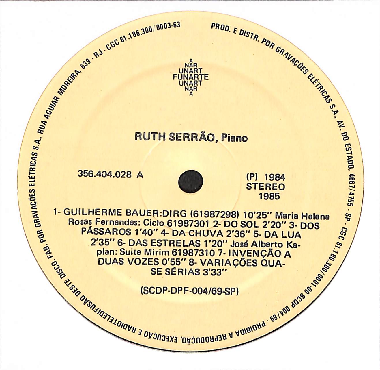 Ruth Serrão, Piano