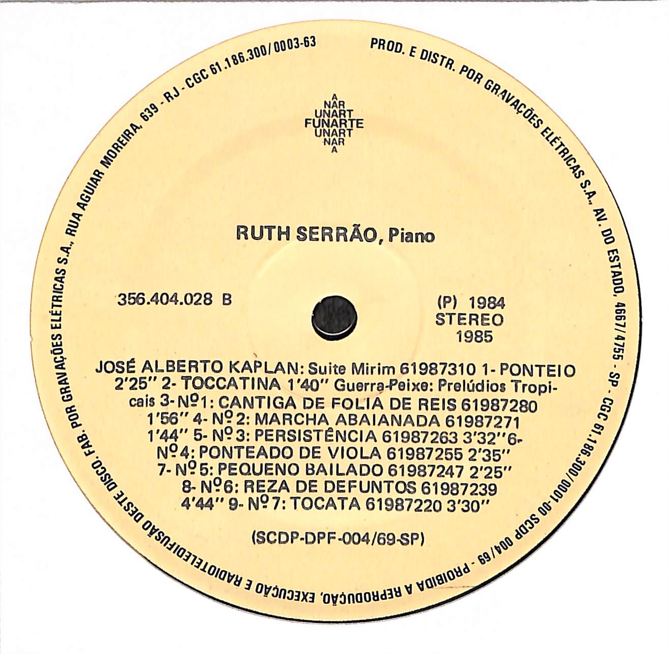 Ruth Serrão, Piano